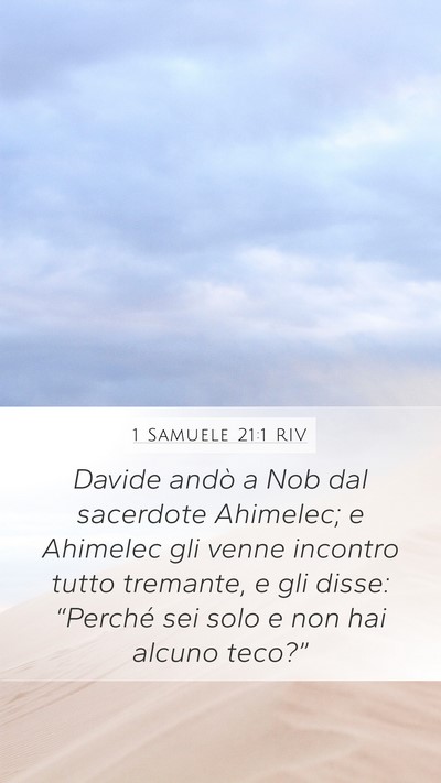 1 Samuele 21:1 RIV Bible Verse Image