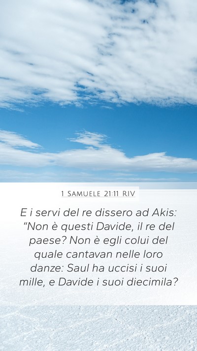 1 Samuele 21:11 RIV Bible Verse Image