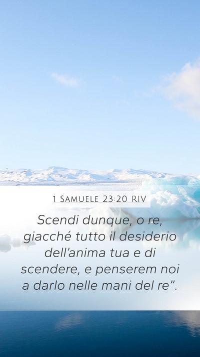 1 Samuele 23:20 RIV Bible Verse Image