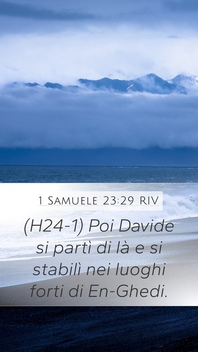 1 Samuele 23:29 RIV Bible Verse Image