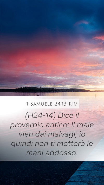 1 Samuele 24:13 RIV Bible Verse Image