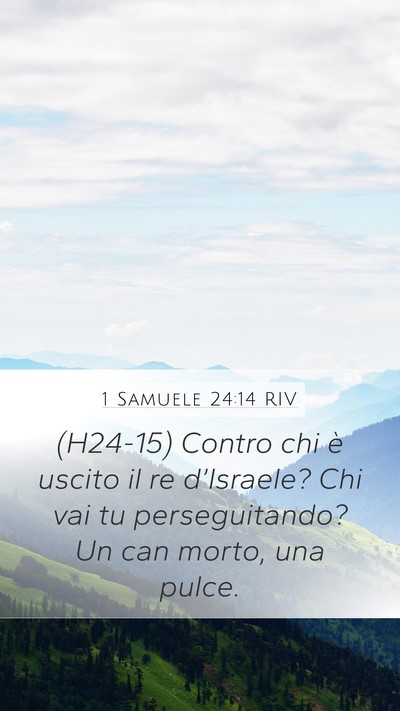 1 Samuele 24:14 RIV Bible Verse Image