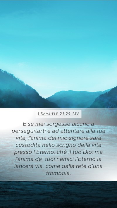 1 Samuele 25:29 RIV Bible Verse Image