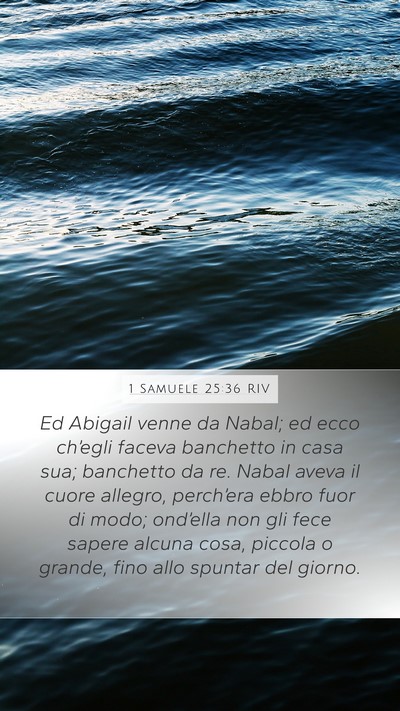 1 Samuele 25:36 RIV Bible Verse Image