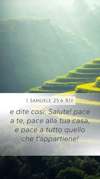 1 Samuele 25:6 RIV Bible Verse Image