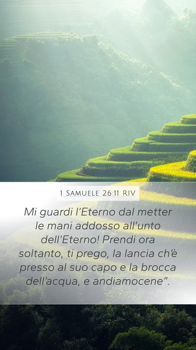 1 Samuele 26:11 RIV Bible Verse Image