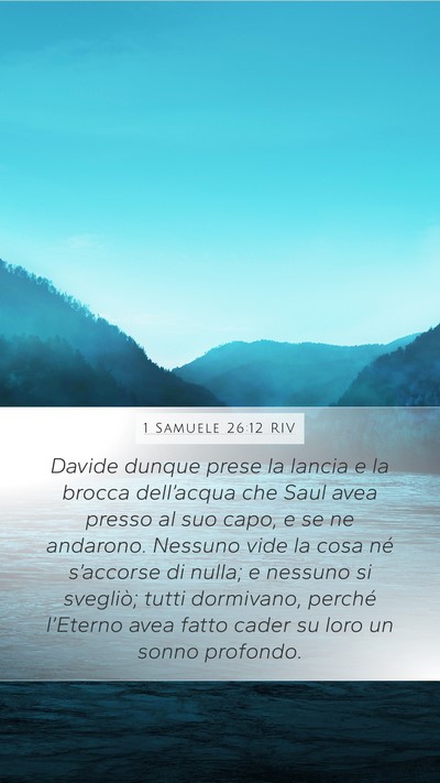 1 Samuele 26:12 RIV Bible Verse Image