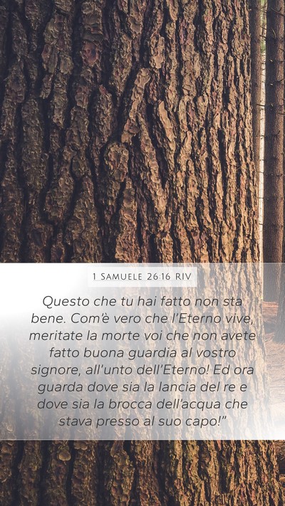 1 Samuele 26:16 RIV Bible Verse Image