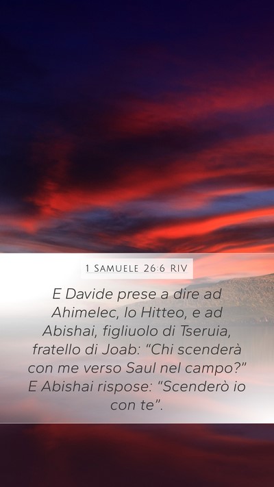1 Samuele 26:6 RIV Bible Verse Image