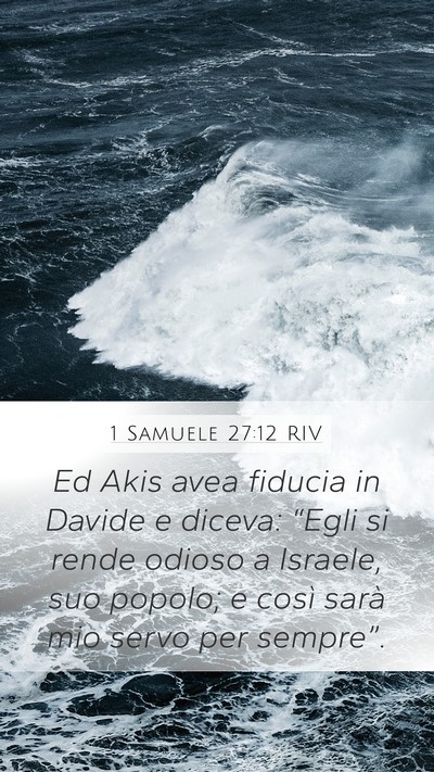 1 Samuele 27:12 RIV Bible Verse Image