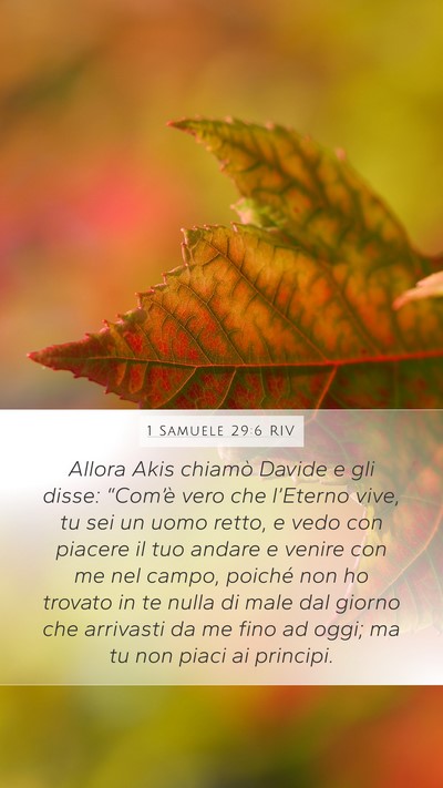 1 Samuele 29:6 RIV Bible Verse Image