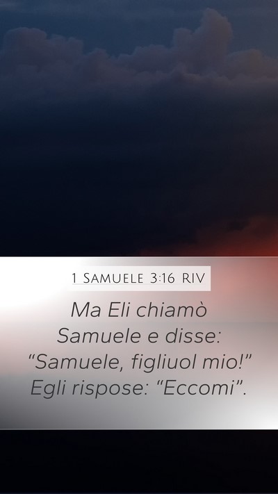 1 Samuele 3:16 RIV Bible Verse Image