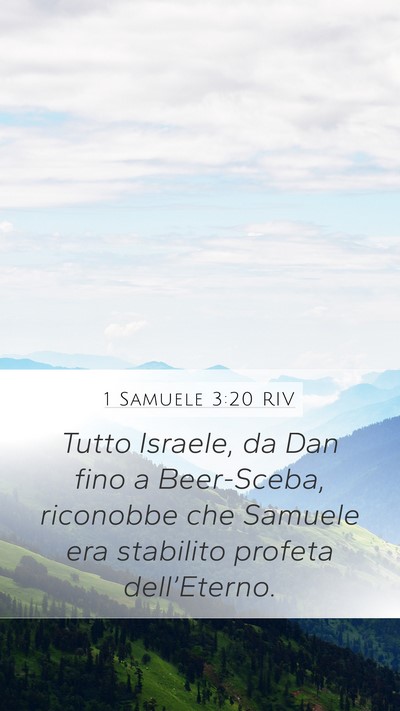 1 Samuele 3:20 RIV Bible Verse Image