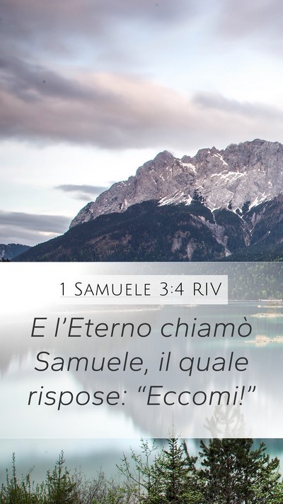 1 Samuele 3:4 RIV Bible Verse Image