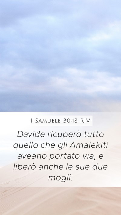 1 Samuele 30:18 RIV Bible Verse Image