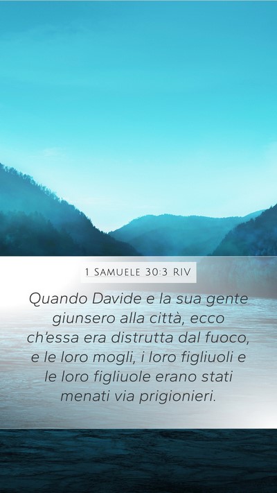1 Samuele 30:3 RIV Bible Verse Image