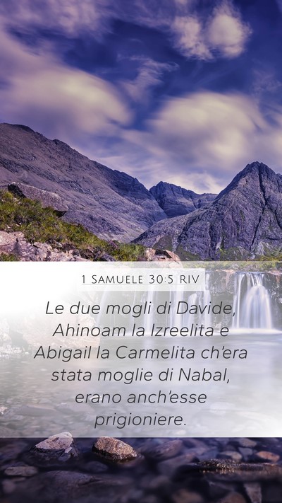 1 Samuele 30:5 RIV Bible Verse Image