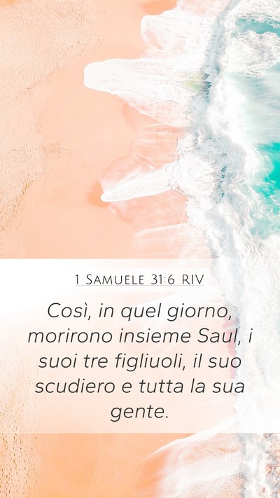 1 Samuele 31:6 RIV Bible Verse Image