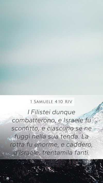 1 Samuele 4:10 RIV Bible Verse Image