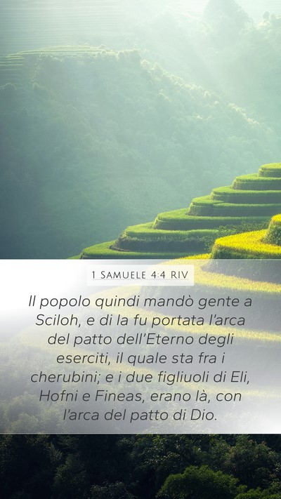 1 Samuele 4:4 RIV Bible Verse Image