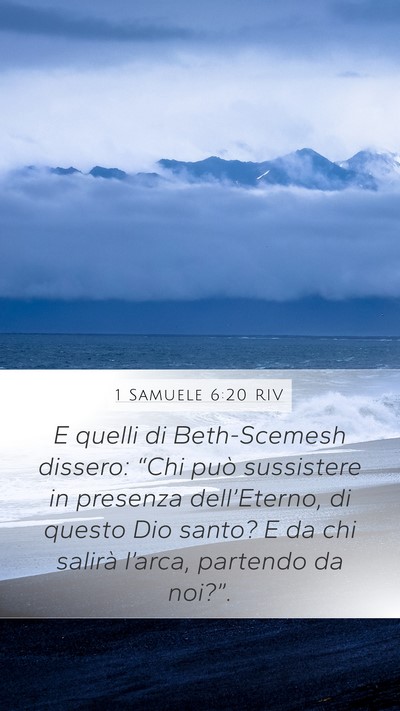1 Samuele 6:20 RIV Bible Verse Image
