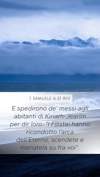 1 Samuele 6:21 RIV Bible Verse Image