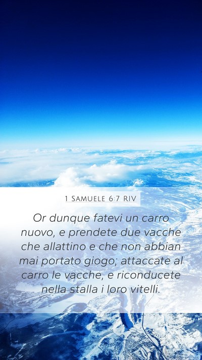 1 Samuele 6:7 RIV Bible Verse Image