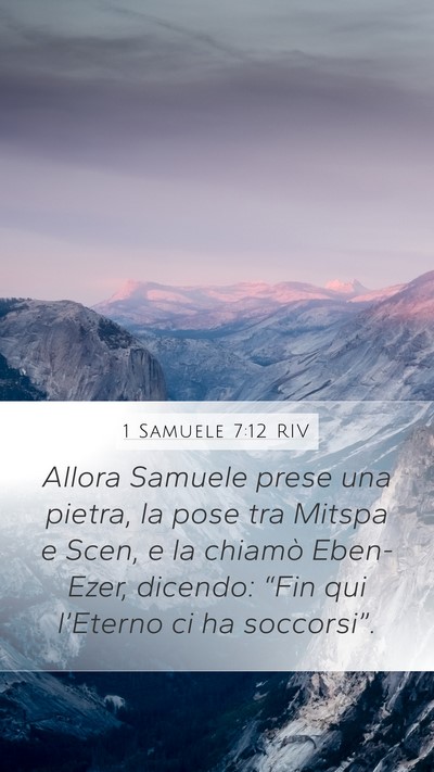 1 Samuele 7:12 RIV Bible Verse Image