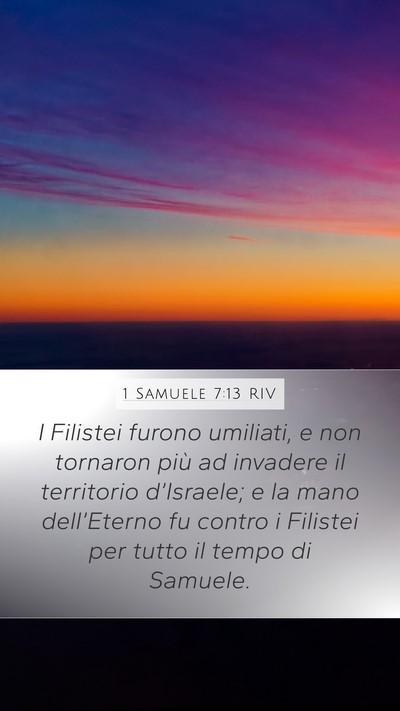 1 Samuele 7:13 RIV Bible Verse Image