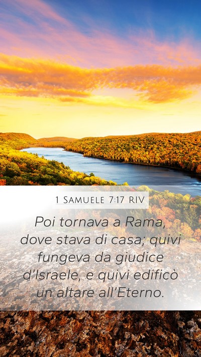 1 Samuele 7:17 RIV Bible Verse Image