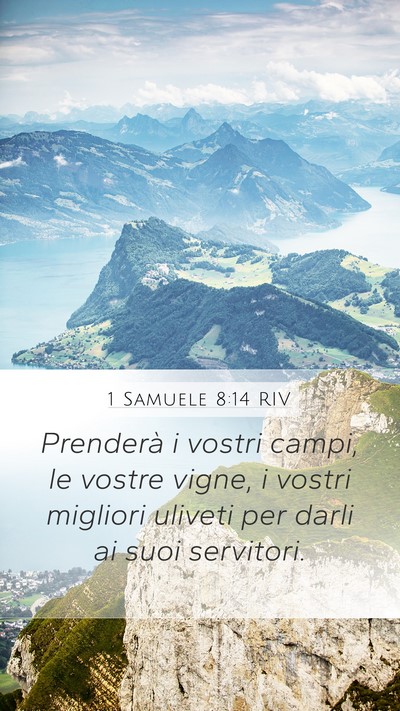 1 Samuele 8:14 RIV Bible Verse Image
