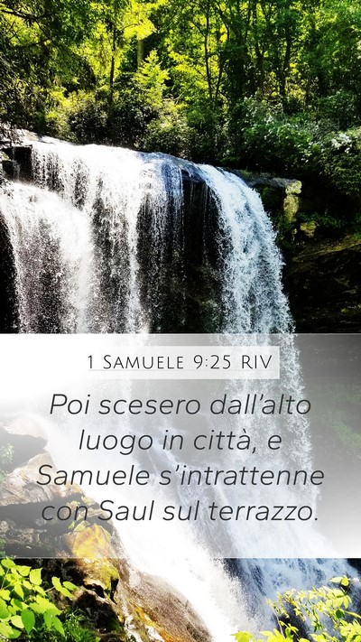 1 Samuele 9:25 RIV Bible Verse Image