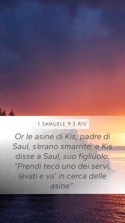 1 Samuele 9:3 RIV Bible Verse Image