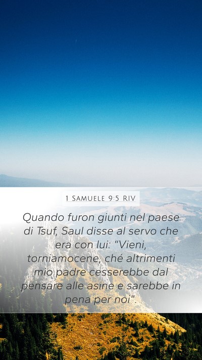 1 Samuele 9:5 RIV Bible Verse Image