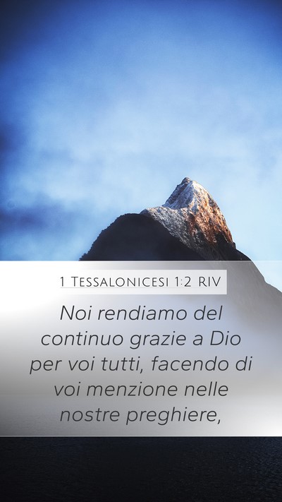 1 Tessalonicesi 1:2 RIV Bible Verse Image