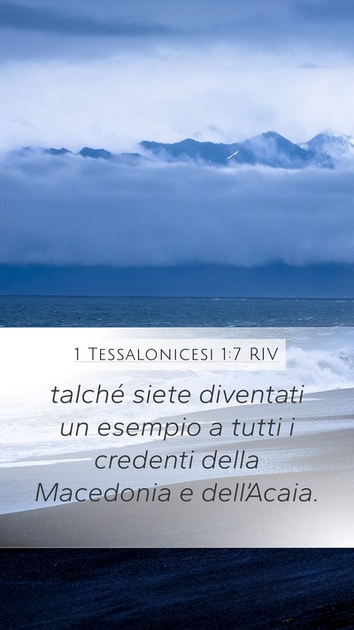 1 Tessalonicesi 1:7 RIV Bible Verse Image