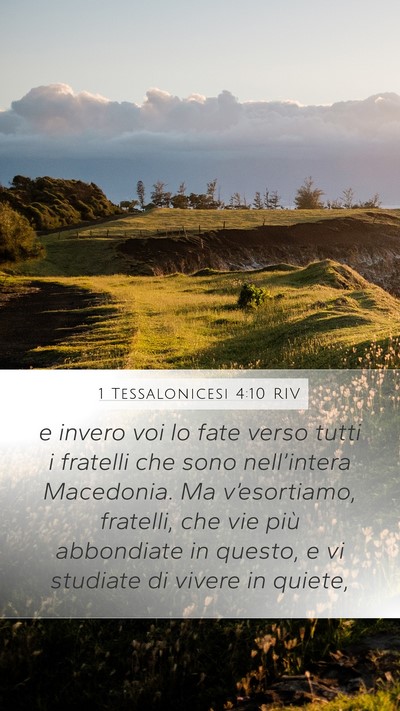 1 Tessalonicesi 4:10 RIV Bible Verse Image