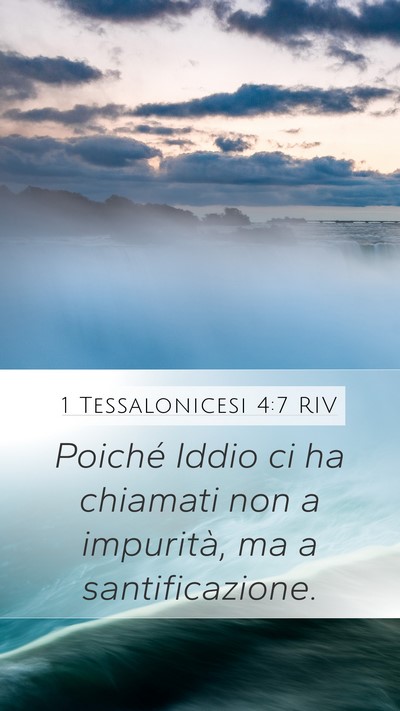 1 Tessalonicesi 4:7 RIV Bible Verse Image