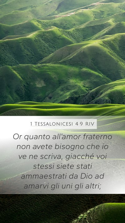 1 Tessalonicesi 4:9 RIV Bible Verse Image