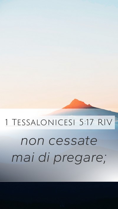 1 Tessalonicesi 5:17 RIV Bible Verse Image