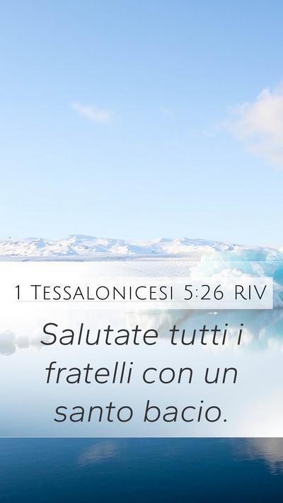 1 Tessalonicesi 5:26 RIV Bible Verse Image