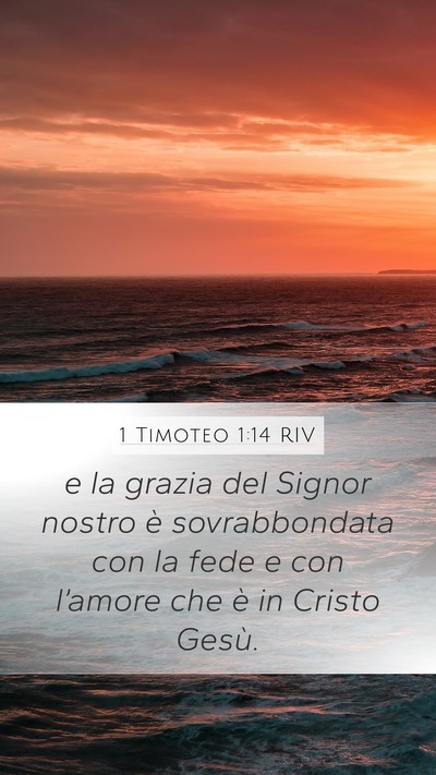1 Timoteo 1:14 RIV Bible Verse Image