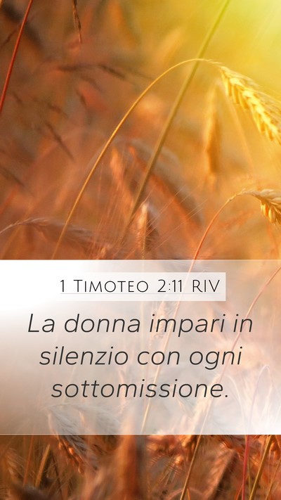 1 Timoteo 2:11 RIV Bible Verse Image