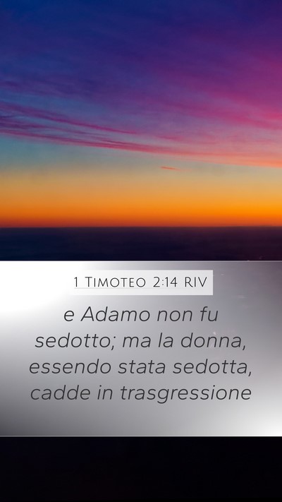 1 Timoteo 2:14 RIV Bible Verse Image