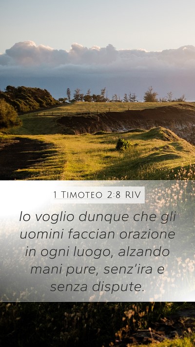 1 Timoteo 2:8 RIV Bible Verse Image