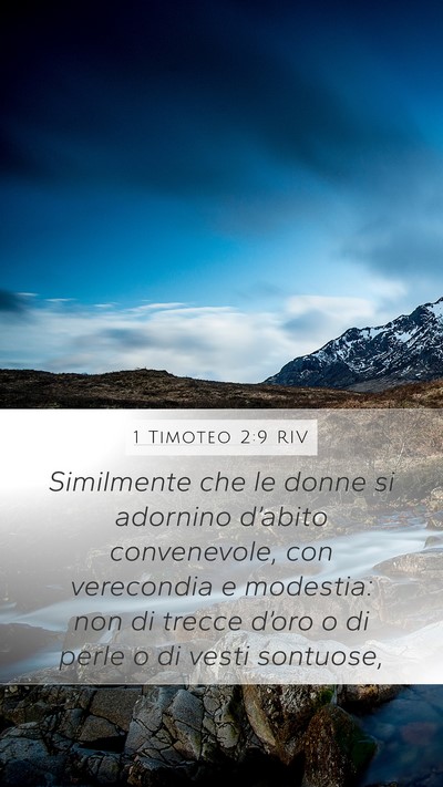 1 Timoteo 2:9 RIV Bible Verse Image