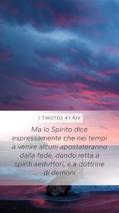 1 Timoteo 4:1 RIV Bible Verse Image