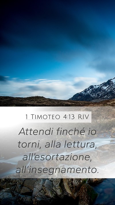 1 Timoteo 4:13 RIV Bible Verse Image