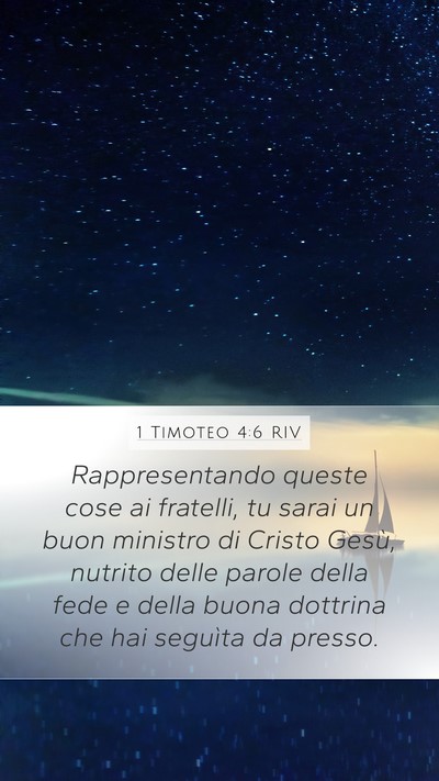 1 Timoteo 4:6 RIV Bible Verse Image