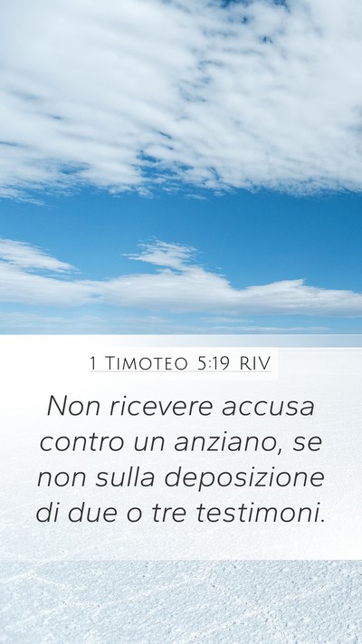 1 Timoteo 5:19 RIV Bible Verse Image